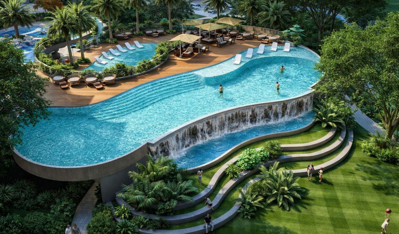 Infinity pool deck